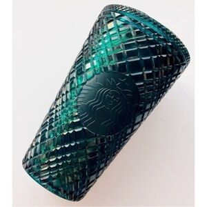 Starbucks • Dark Green Holiday 2021 Diamond Tumbler Grande